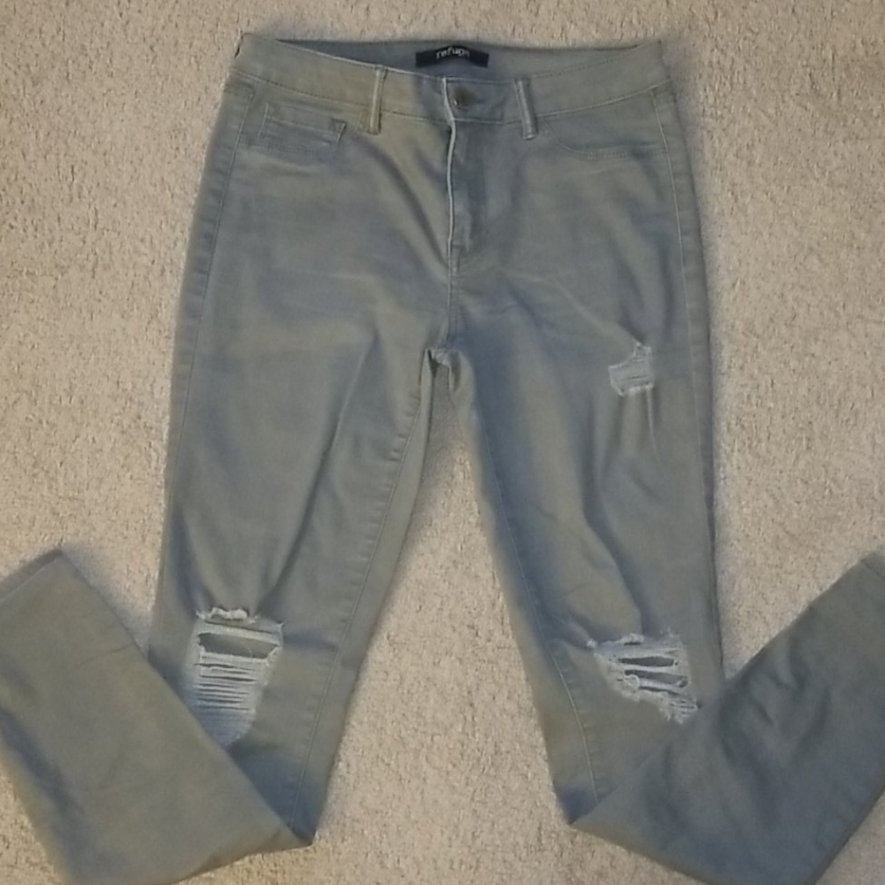 Olive Green Jeans